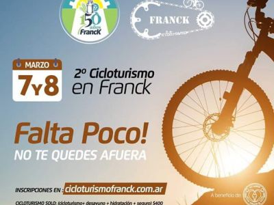 Este finde vivilo a puro pedal en Franck