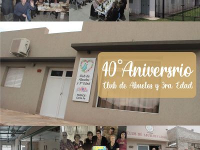 40 aniversario del Club de Abuelos y Tercera Edad