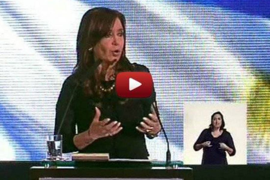 CFK Ley de medios - Video Telam