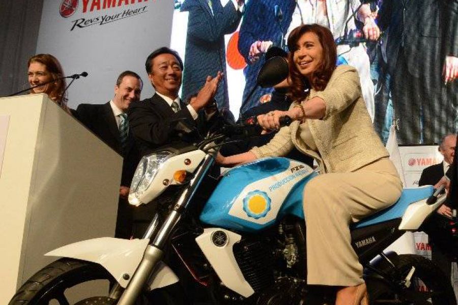 CFK en Yamaha - Foto Presidencia