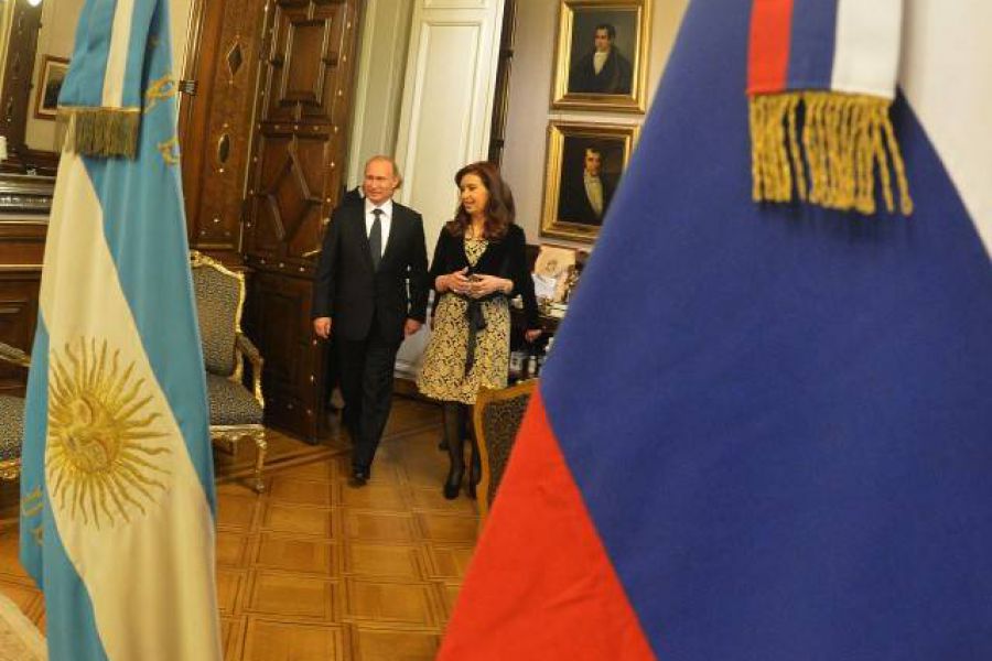 Cristina y Putin - Foto Presidencia