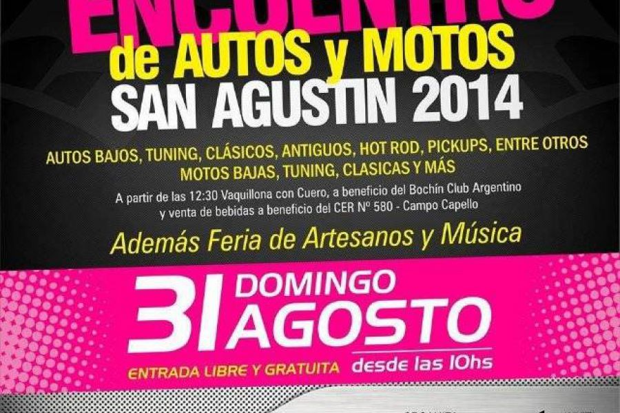Encuentro de Autos y Motos - Comuna de San Agustin