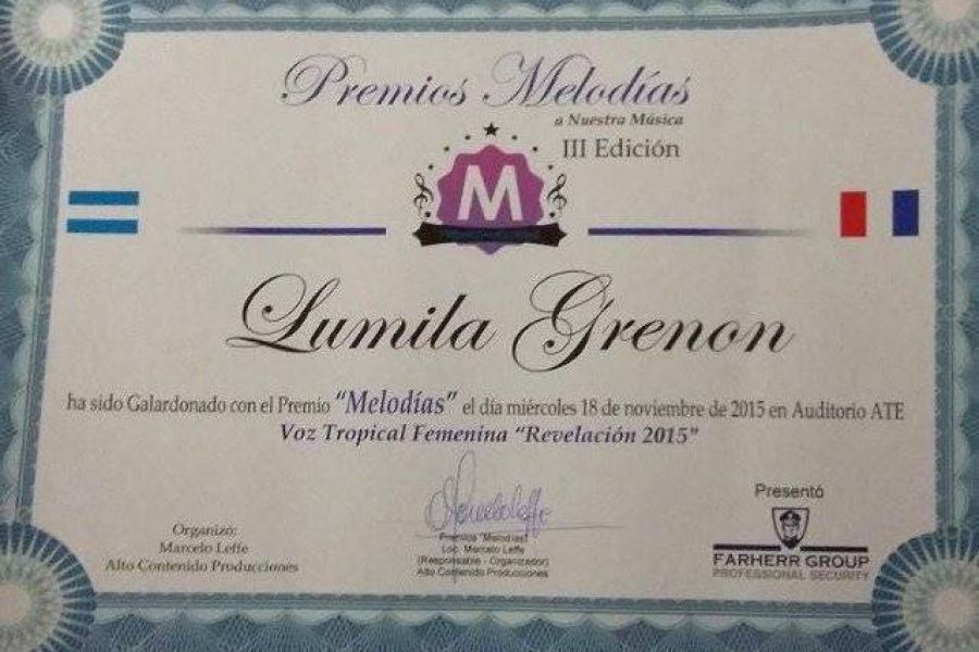 Diploma Lumila Grenon