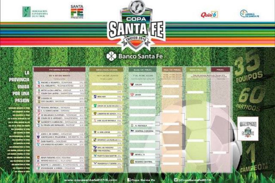 Fixture - Copa de Santa Fe 2016