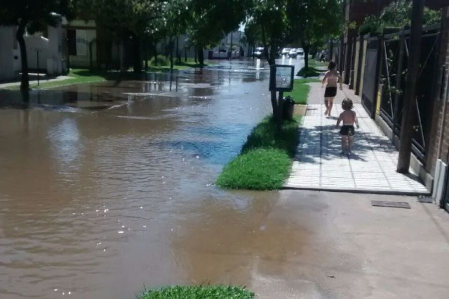San Carlos Centro inundado