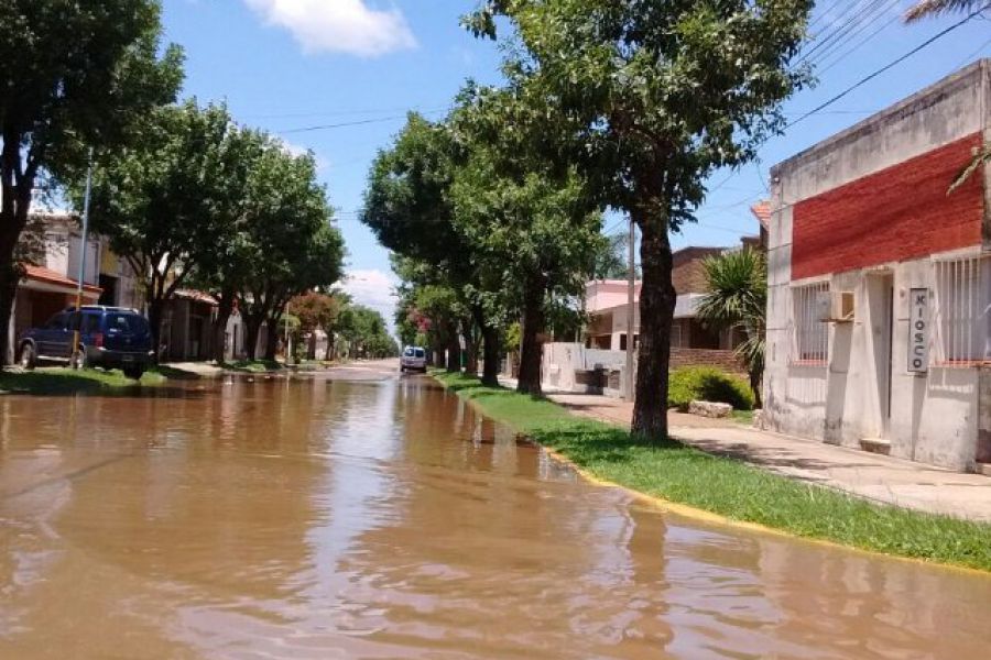 San Carlos Centro inundado
