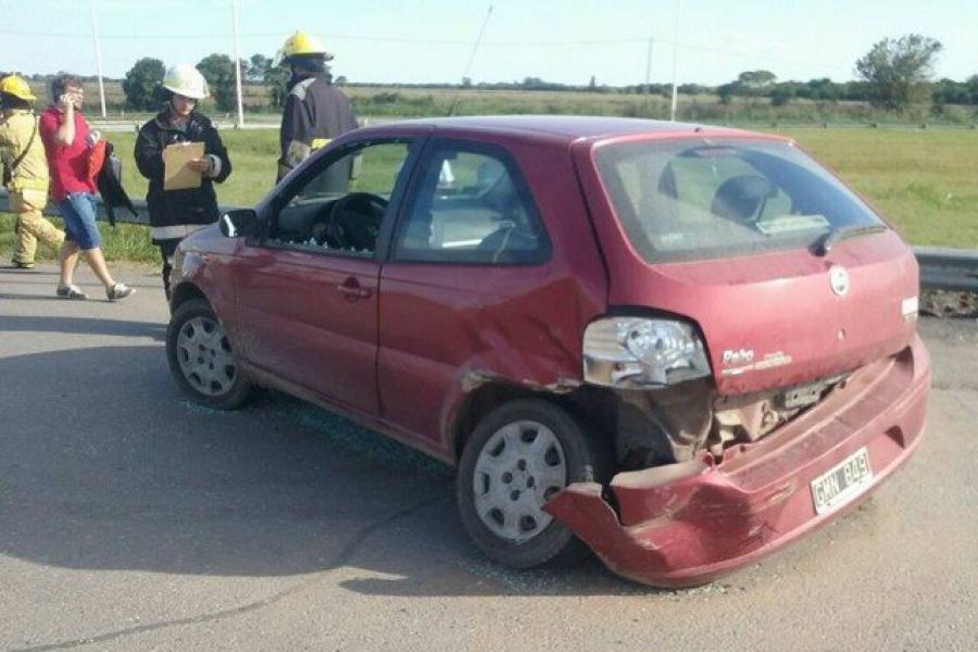 Accidente en Autovia 19 - Foto Bomberos Franck