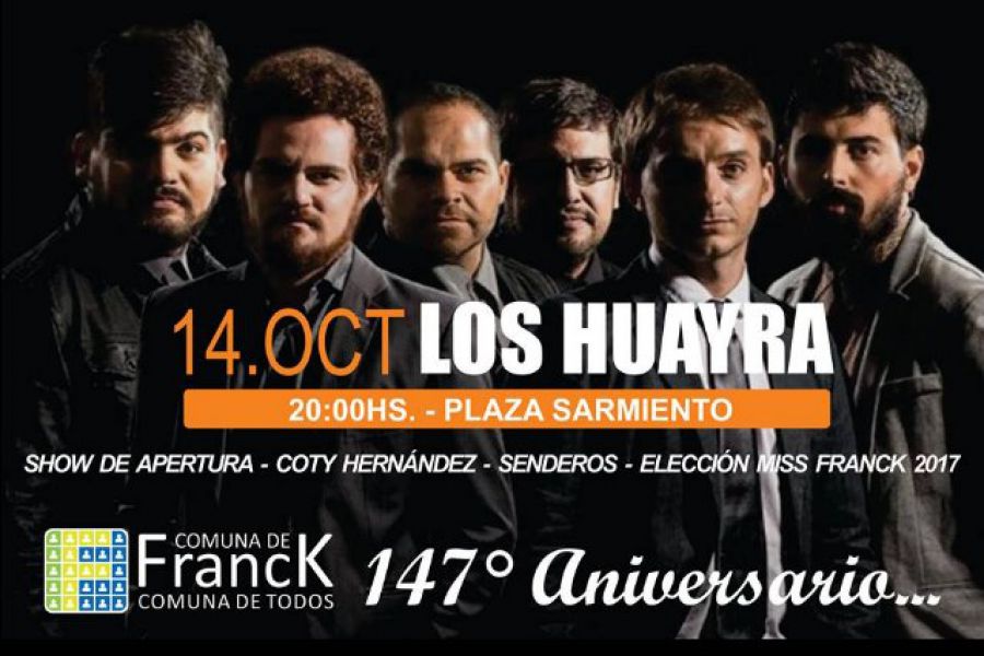 Los Huayra en Franck - Afiche