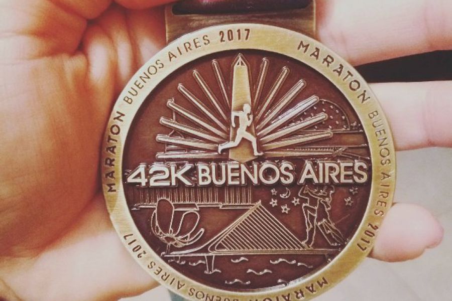 Medalla de Maraton BsAs - Foto Ana Gonzalez