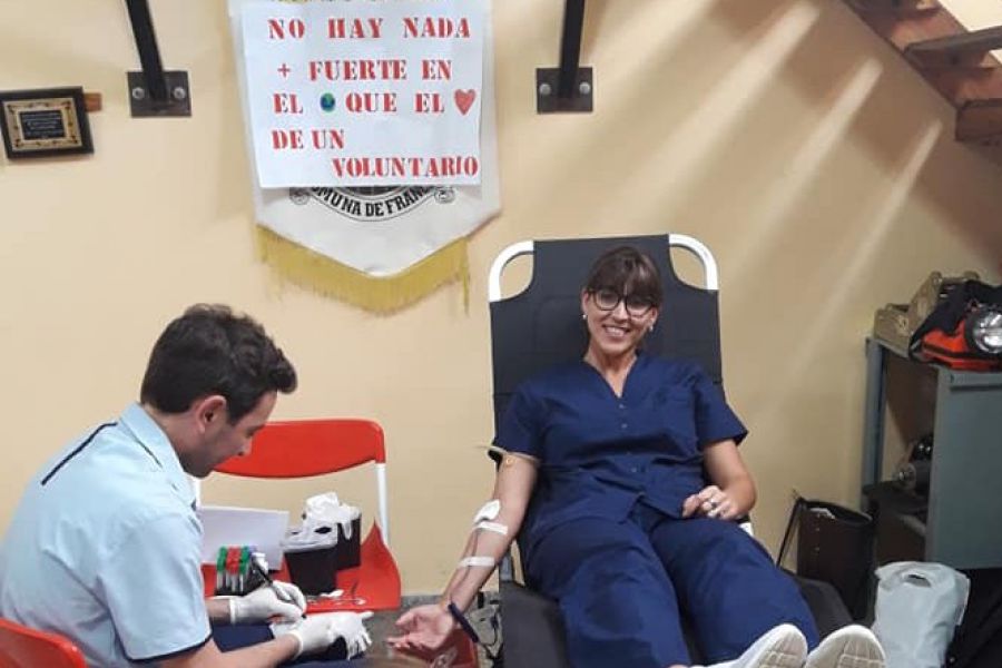 Donación de sangre en Bomberos