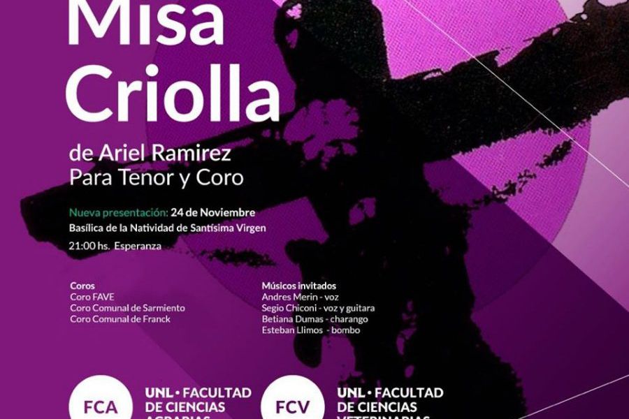 Nueva presentación de la Misa Criolla en Esperanza