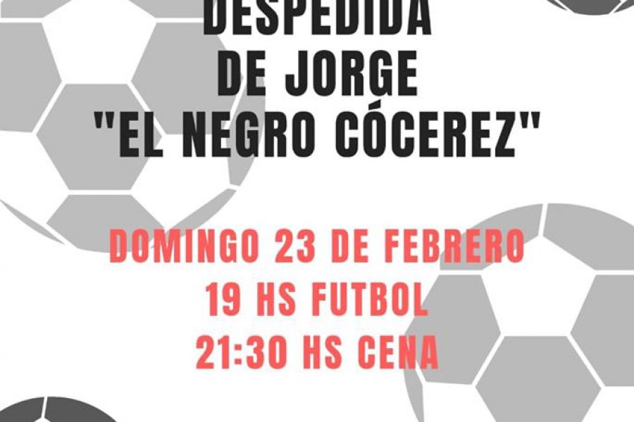 Agasajo a Jorge Cócerez con partido despedida en el C.A.F.