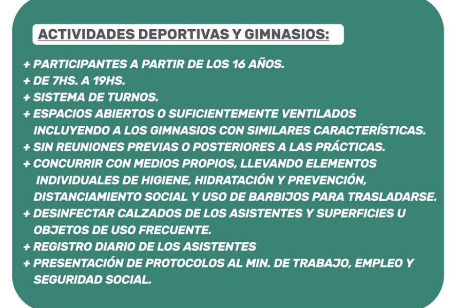 Actividades exceptuadas al Aislamiento - Decreto Provincial 474-20