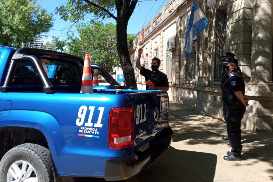 Bendición de móviles Policiales - Foto URXI