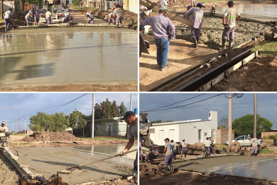 Retoman la obra de pavimento urbano