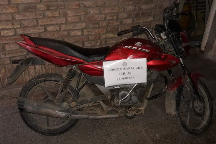 La rapidez en la visualización de las cámaras de seguridad permitió recuperar una moto robada