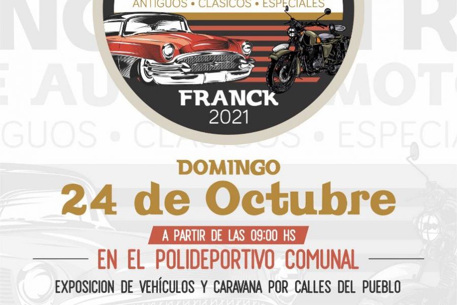 Afiche 5to Encuentro de Autos y Motos Antiguos - Clásicos y Especiales