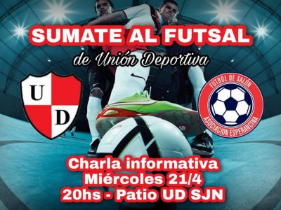 Convocatoria de la Unión Deportiva para el futsal