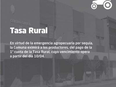 Eximición de la Tasa Rural