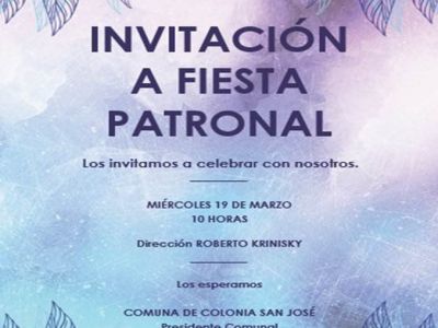 Fiesta patronal de Colonia San José