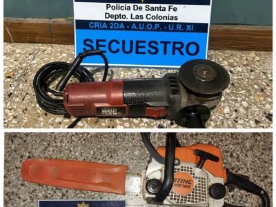 Recupero de herramientas sustraídas en el C.E.T.