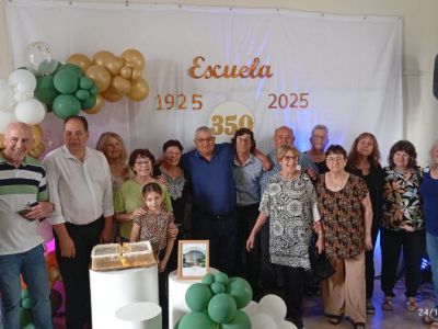 100 años del edificio escolar de la Escuela N° 350 en Pujato Norte