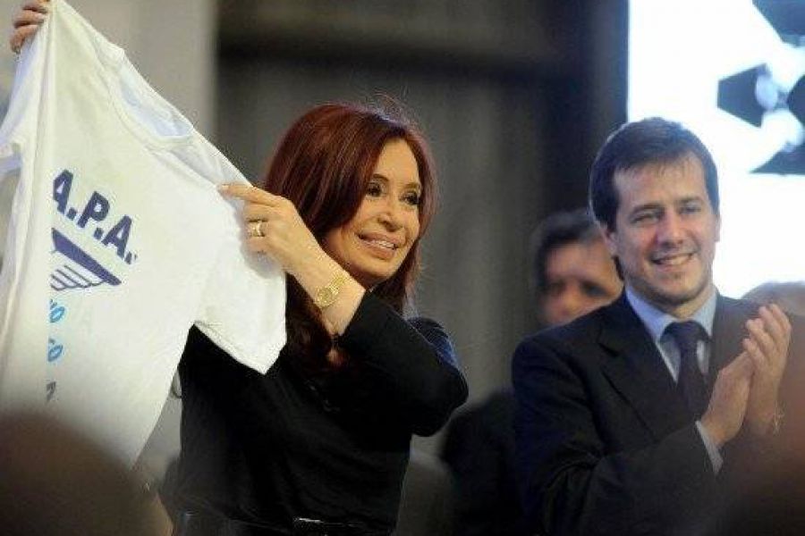 CFK en Aerolineas Argentinas - Foto Presidencia de la Nacion