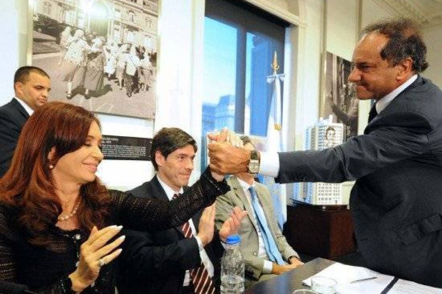 CFK y Scioli - Foto Presidencia