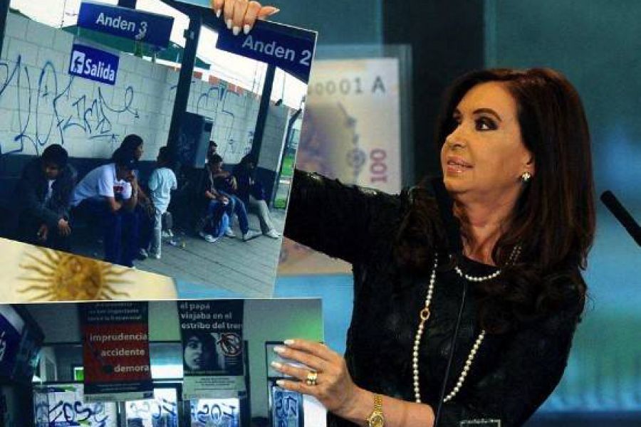 Anuncio CFK por el Belgrano Cargas - Foto Telam
