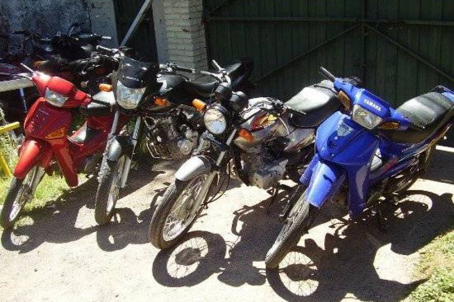 Secuestro de motos - Foto Relaciones Policiales URXI