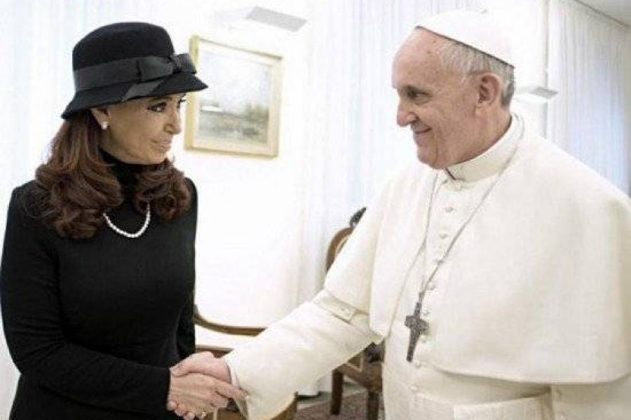 CFK con el Papa Francisco - Foto Telam