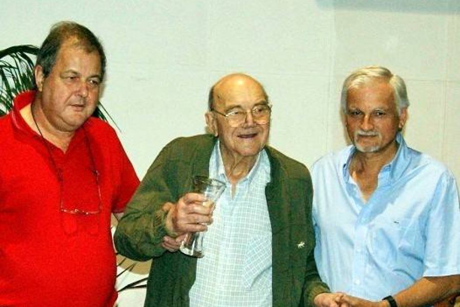 Carlos y Felipe Lehmann junto a Gallay - Foto Raul Villalba