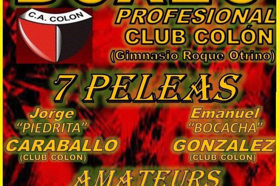 Boxeo Profesional en Colon - Afiche