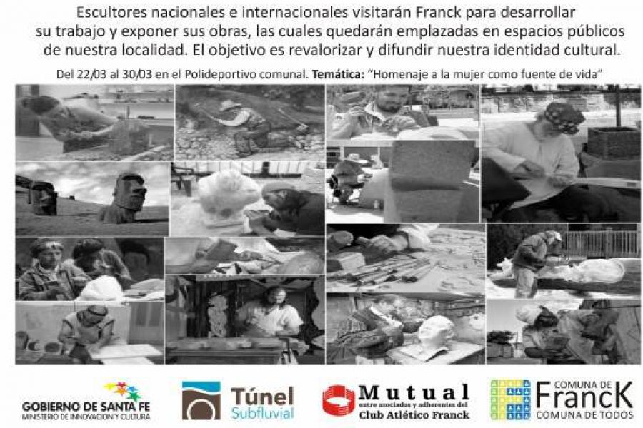 Simposio de Escultura - Afiche Prensa GSF