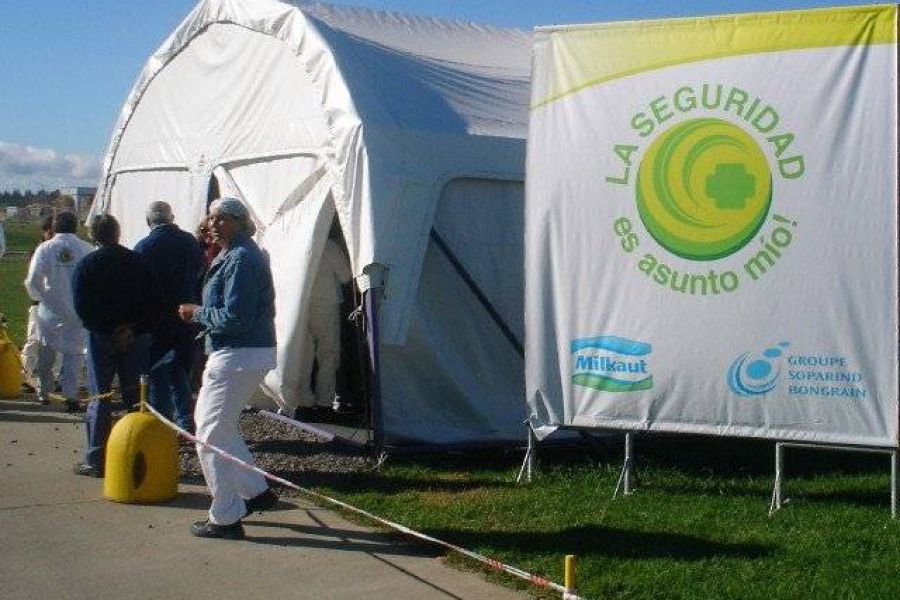 Simulacro de Bomberos Voluntarios - Foto FM Spacio