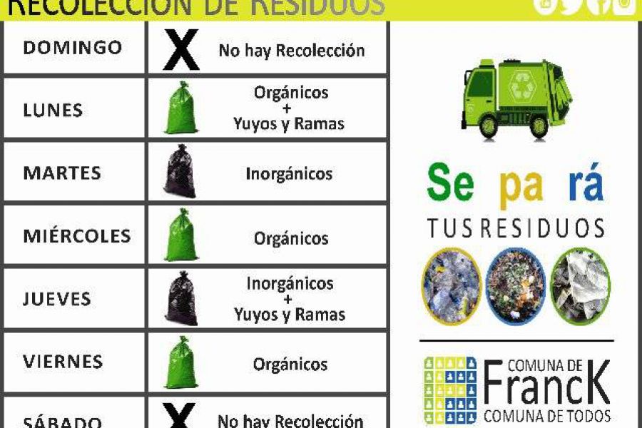 Se pa ra tus residuos - Imagen Comuna de Franck