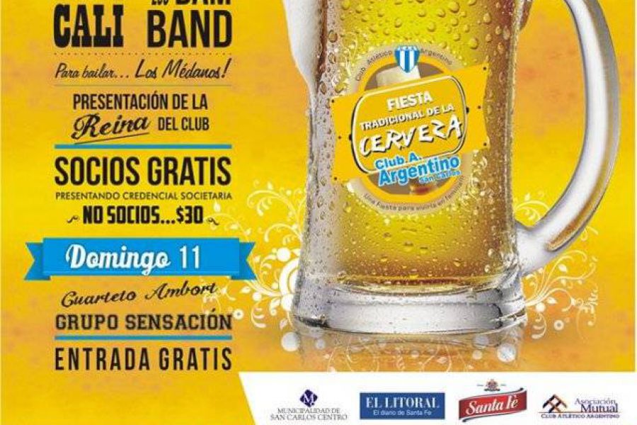 Fiesta de la Cerveza 2015 - Afiche CAA SCC