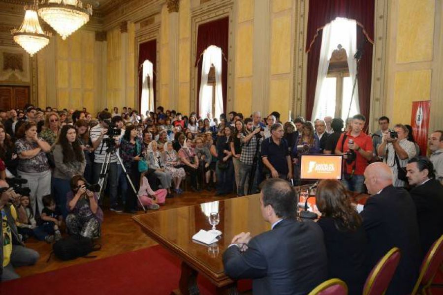 Bonfatti en acto por la Memoria - Foto Prensa GSF