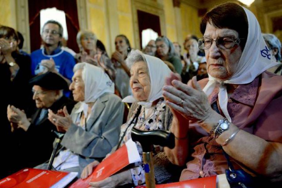 Bonfatti en acto por la Memoria - Foto Prensa GSF