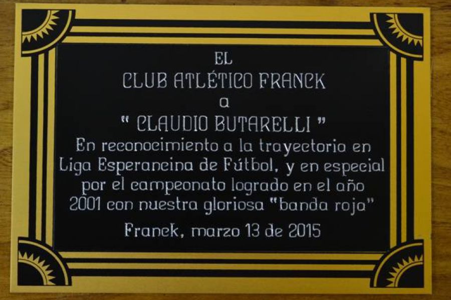 Placa homenaje a Caio Buttarelli