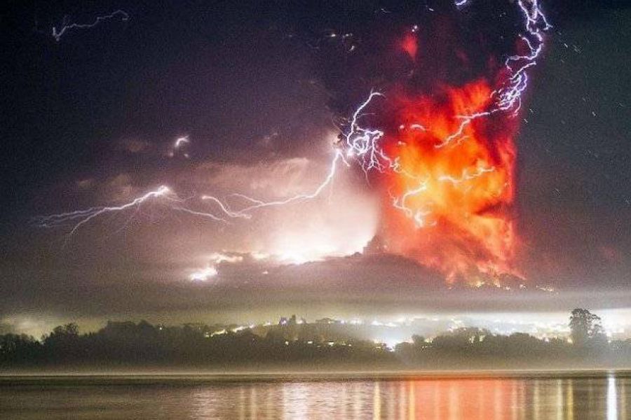 Erupcion Calbuco - Foto AFP