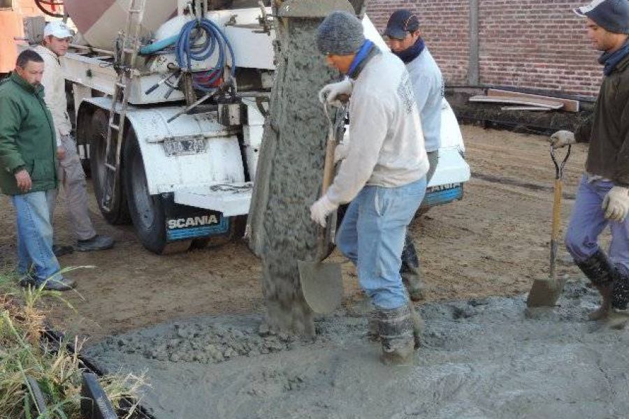 Pavimentacion calle Rosario - Foto Comuna de Franck