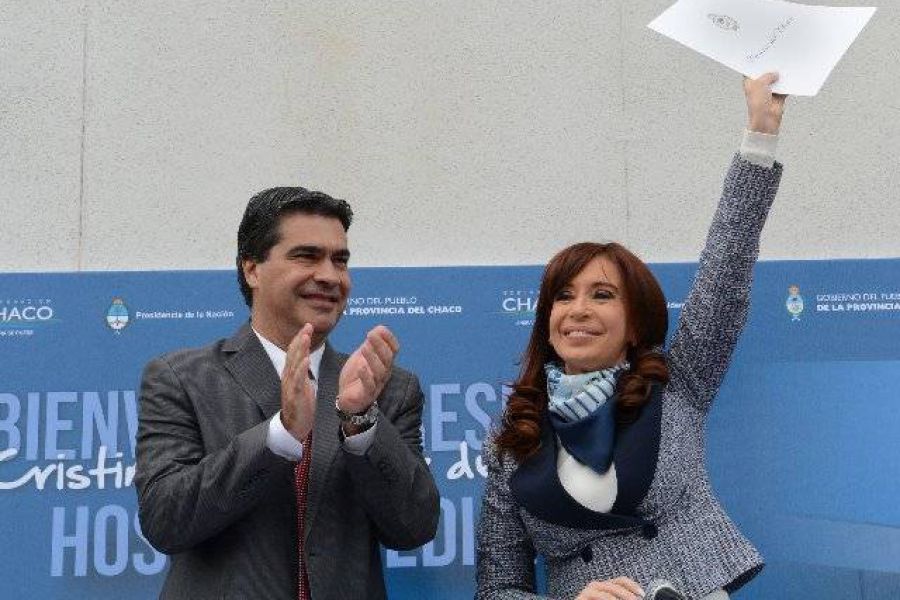 Capitanich y CFK - Foto Presidencia
