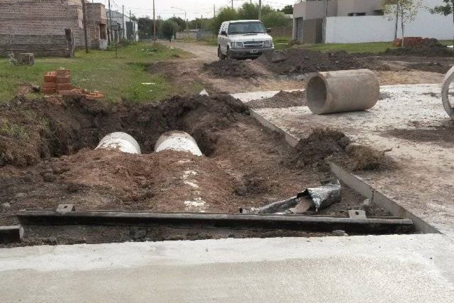 Pavimentacion calle Rosario - Foto Comuna de Franck