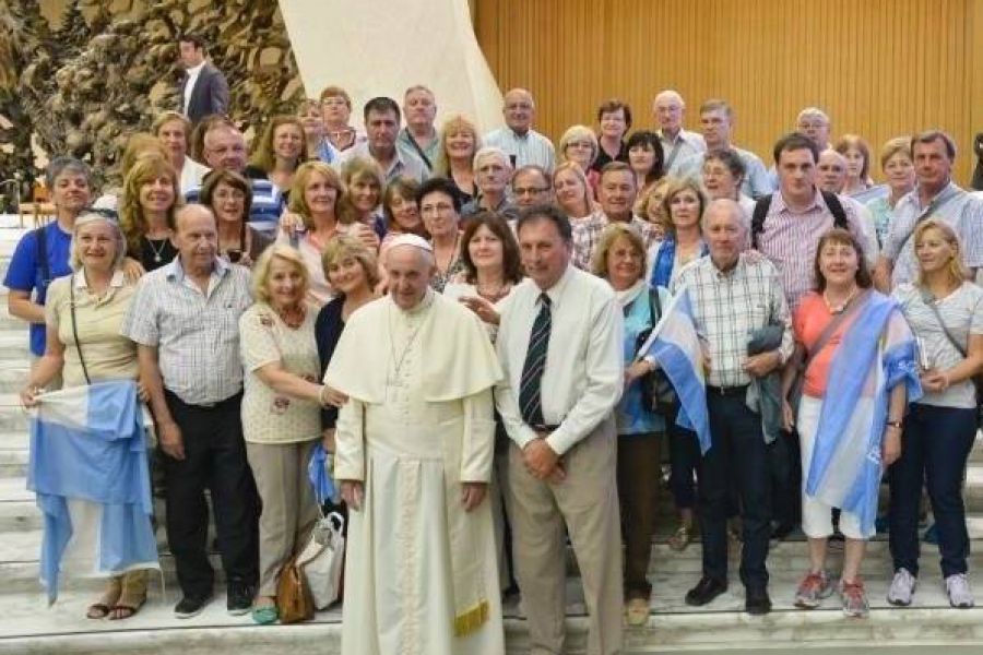 Argentinos con el Papa Francisco