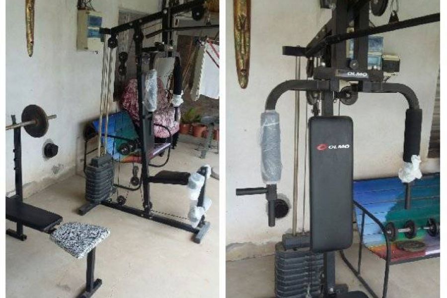 Aisha Lopez y su mini gym - Foto FM Spacio