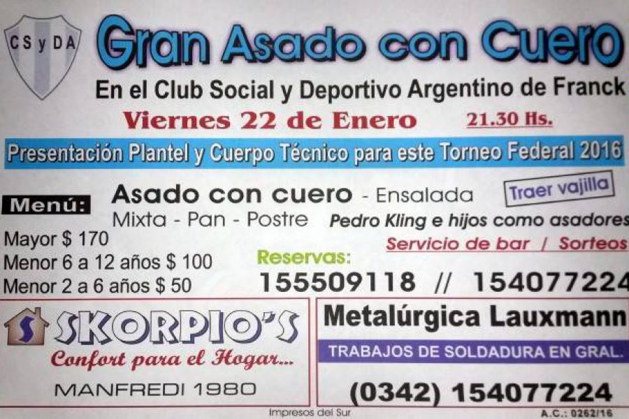 Amistosos del «Tino» y presentación del plantel