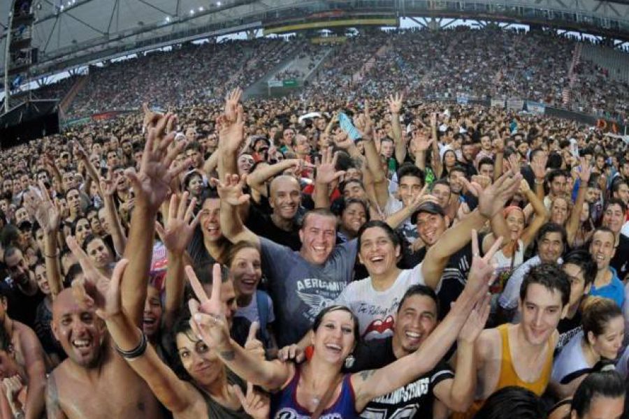 Los Rolling en La Plata - Foto Telam