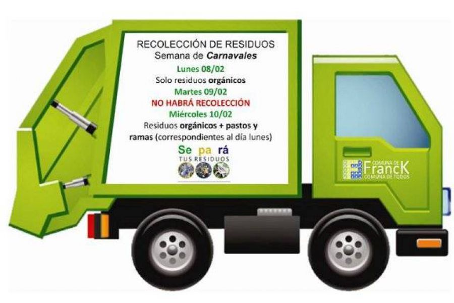 Recolección de residuos en los Carnavales