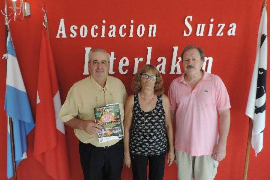 Ruben Badino con Mirta de Pioli y Ruben Amherdt - Foto FM Spacio